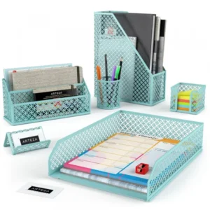 Desk Organizer, Caribbean Blue, For Office