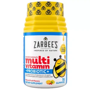 Complete Multivitamin + Vitamins A,B,C,D,E-Fruit Flavor Probiotic Gummies – 70ct